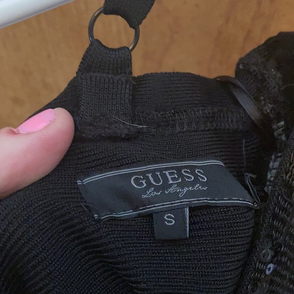 Black Guess Dress with Sequins - Picture 6 of 7